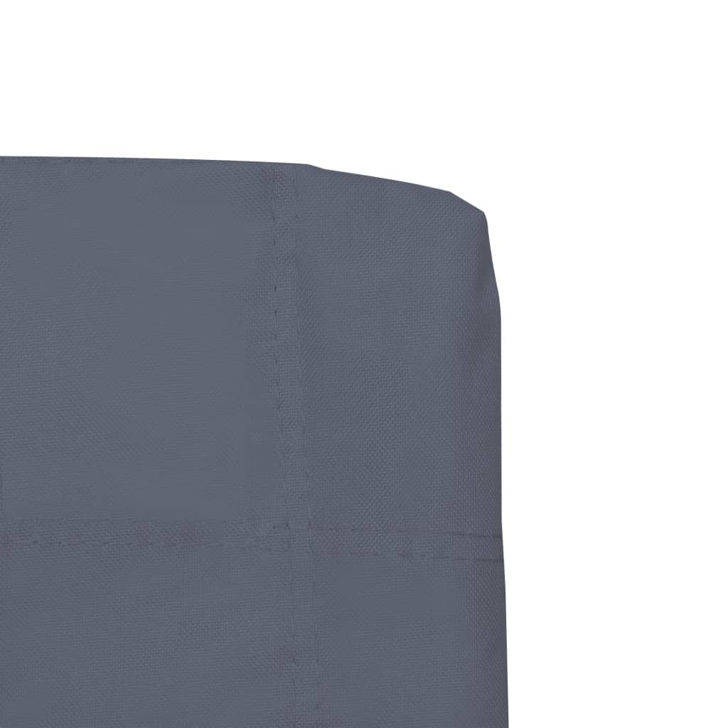 Foldable Camping Chairs 2 pcs Grey